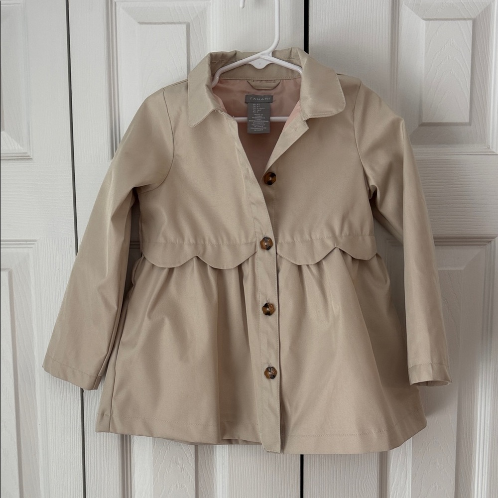 Tahari Girls Beige Coat
